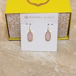 Kendra Scott Lee earrings pink and gold